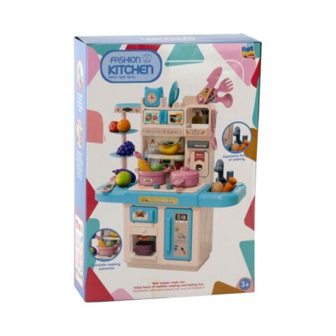 Buharlı Pilli Mutfak Set Mavi