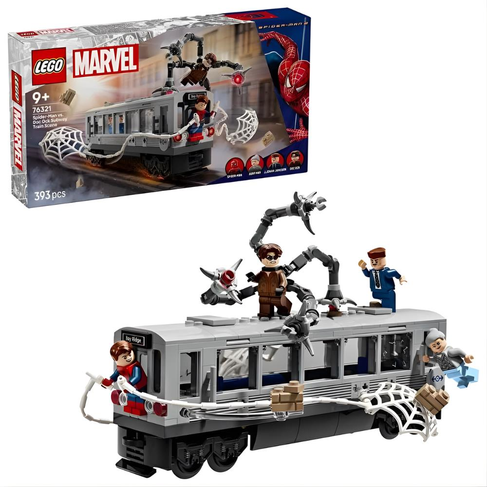 LEGO Marvel Örümcek Adam ile Doktor Oktopus Metro Sahnesi 76321