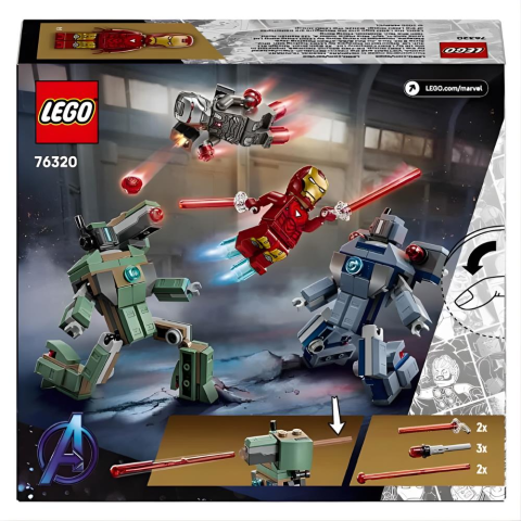 LEGO Marvel Iron Man ve War Machine Hammer İnsansız Hava Araçlarına Karşı 76320