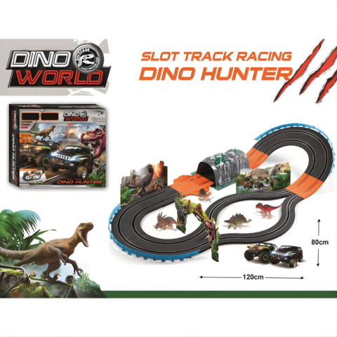 Vardem Pilli 2 Araçlı Dinozor Dünyası Yarış Seti 1:43 (301Cm)