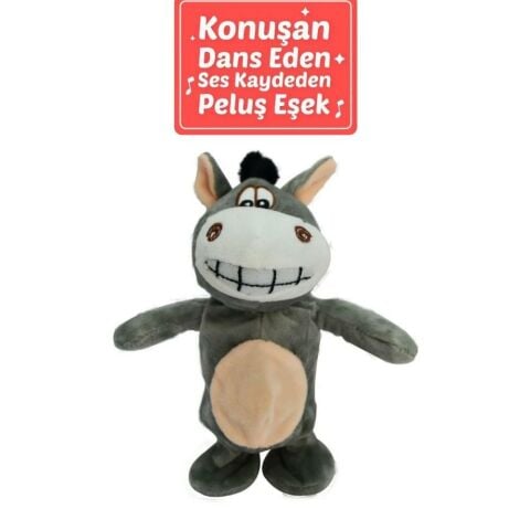 20 cm Dans Eden ve Ses Tekrar Eden Peluş Hayvanlar