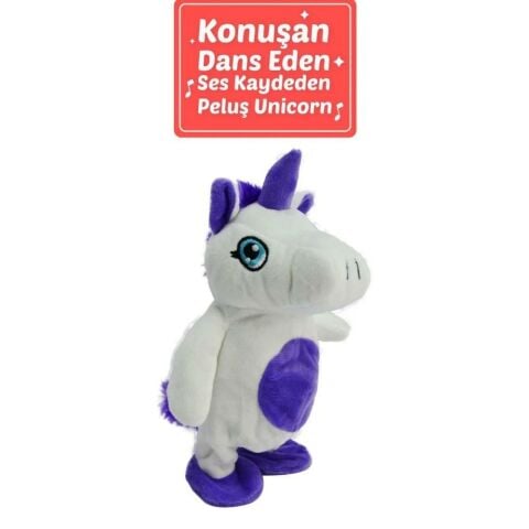 20 cm Dans Eden ve Ses Tekrar Eden Peluş Hayvanlar