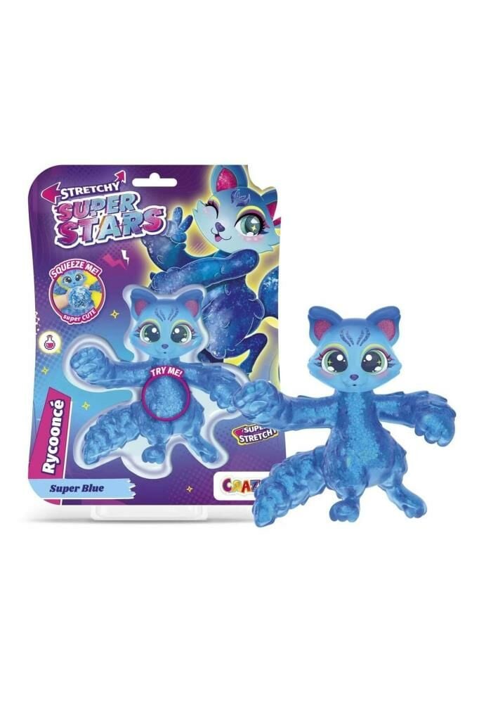 CRAZE Superstars Super Blue Rycoonce Stretchy Figür