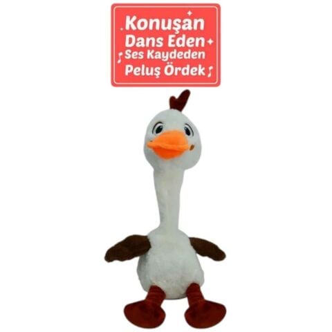 40 Cm Dans Eden ve Ses Tekrar Eden Ördek Oyuncak