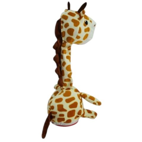 40 Cm Dans Eden ve Ses Tekrar Eden Zürafa Peluş Oyuncak