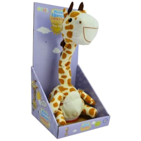 40 Cm Dans Eden ve Ses Tekrar Eden Zürafa Peluş Oyuncak