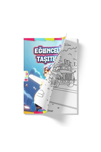 Boyama Kitabı - Taşıtlar - 16 Sayfa