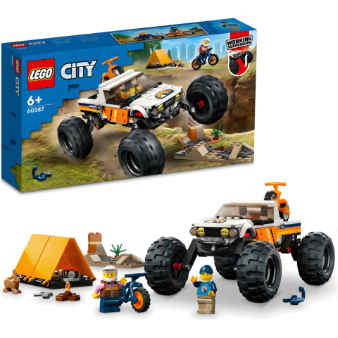LEGO ® City 4x4 Arazi Aracı Maceraları 60387 - 6 Yaş ve Üzeri Çocuklar Için Oyuncak Yapım Seti (252 Parça)