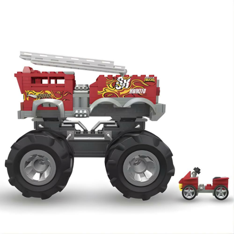 Hot Wheels Mega 5 Alarm Monster Truck İtfaiye Aracı HHD19