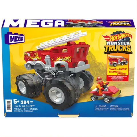 Hot Wheels Mega 5 Alarm Monster Truck İtfaiye Aracı HHD19