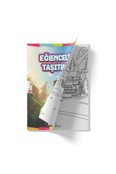 Boyama Kitabı - Taşıtlar - 48 Sayfa
