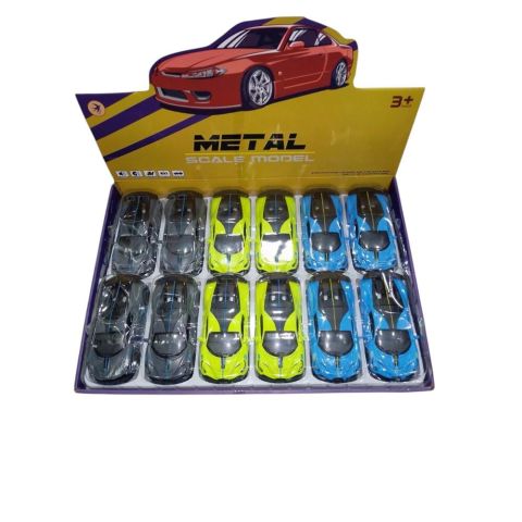 1:24 Sesli Işıklı Metal Çek Bırak Araba