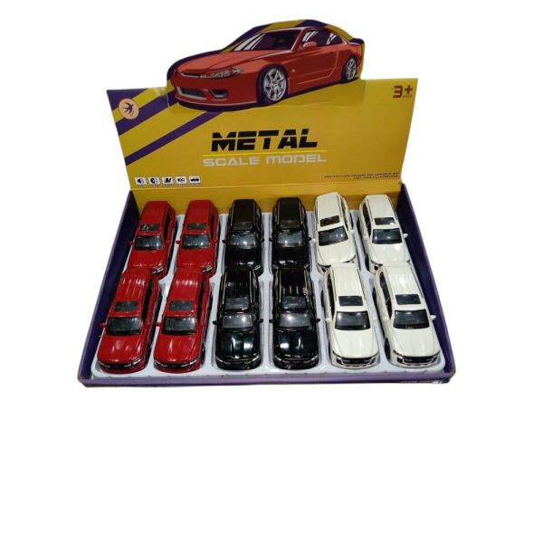 1:24 Sesli Işıklı Metal Çek Bırak Araba