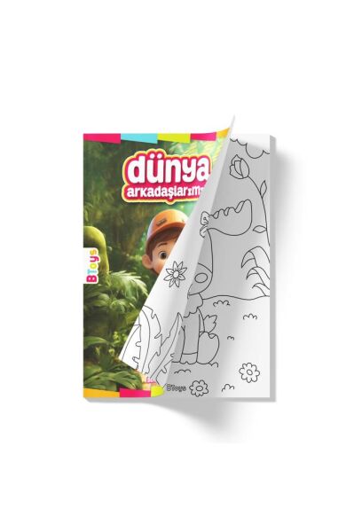 Boyama Kitabı - Dünya Arkadaşlarımız - 16 Sayfa