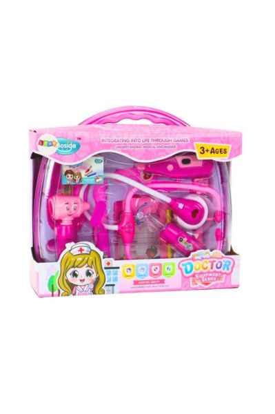 IŞIKLI DOKTOR SETİ PEMBE 3+