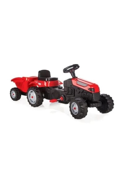 Pilsan Active Römorklu Pedallı Traktör Kırmızı
