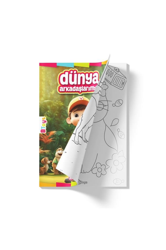 Boyama Kitabı - Dünya Arkadaşlarımız - 48 Sayfa