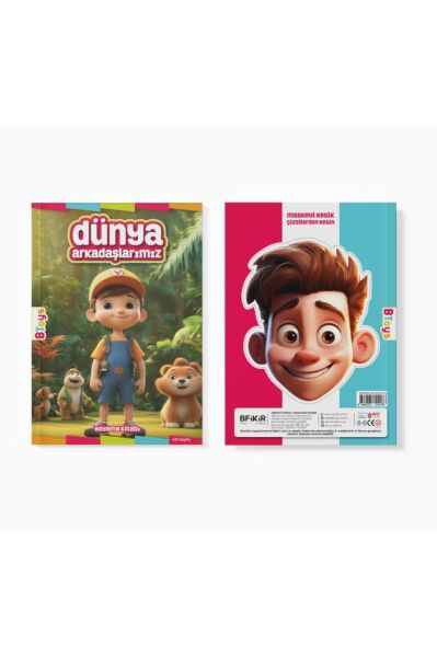 Boyama Kitabı - Dünya Arkadaşlarımız - 48 Sayfa