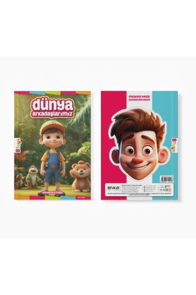Boyama Kitabı - Dünya Arkadaşlarımız - 48 Sayfa