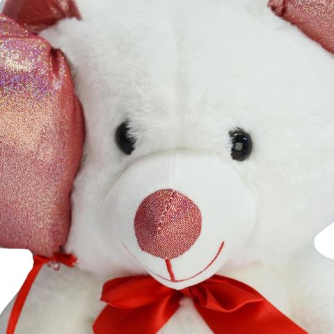 Peluş 40 Cm Parlak Balonlu Ayı