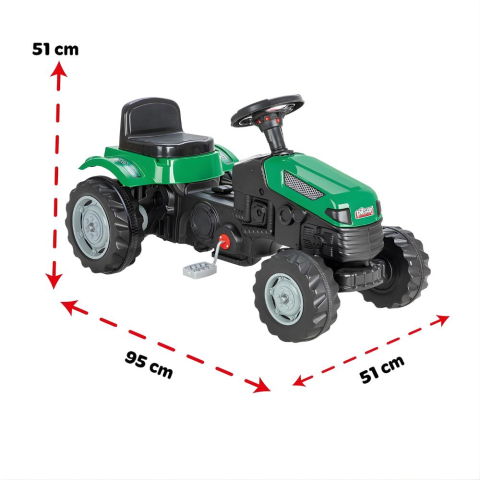 Pilsan Active Traktör Pedallı (Yeşil)