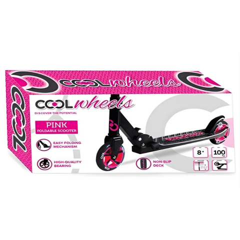 Cool Wheels 2 Tekerlekli Katlanabilir Scooter 8+ Yaş Pembe