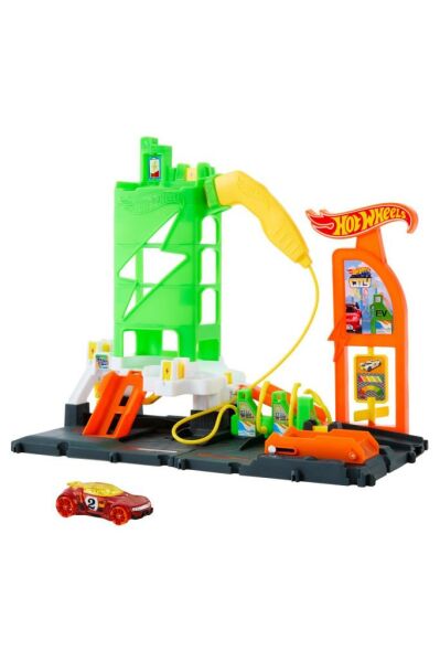 Hot Wheels Elektrikli Araç Şarj Istasyonu Oyun Seti Htn79