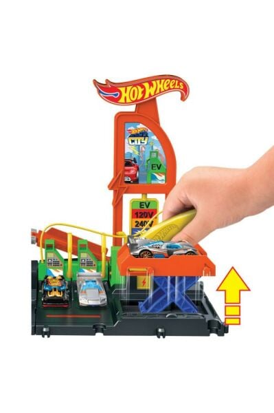 Hot Wheels Elektrikli Araç Şarj Istasyonu Oyun Seti Htn79