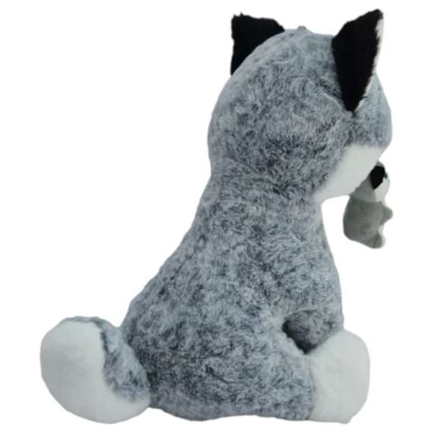 Peluş 35 Cm Sesli Yavrulu Köpek