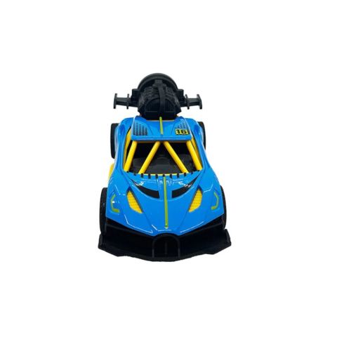 Spray Fonksiyonlu Pilli Metal Çek Bırak Araba - Açık Mavi