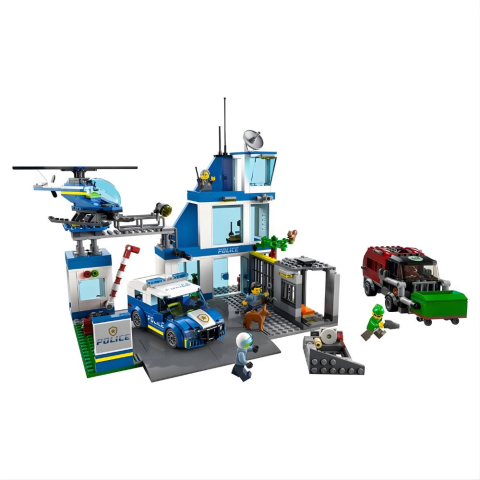 LEGO® City Polis Merkezi 60316 - 6 Yaş ve Üzeri Çocuklar için Yaratıcı Oyuncak Yapım Seti (668 Parça)