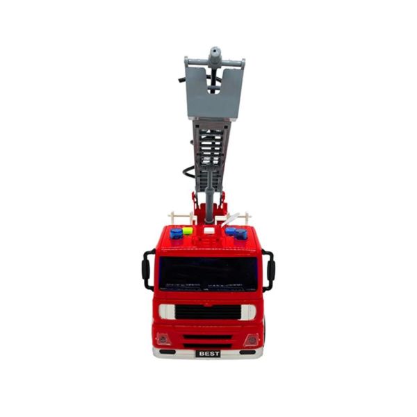 Işıklı ve Sesli Su Atıcılı Sürtmeli İtfaiye Aracı 1:20 Ölçek