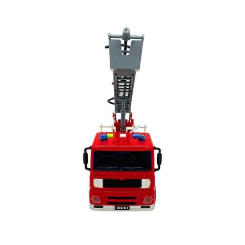 Işıklı ve Sesli Su Atıcılı Sürtmeli İtfaiye Aracı 1:20 Ölçek