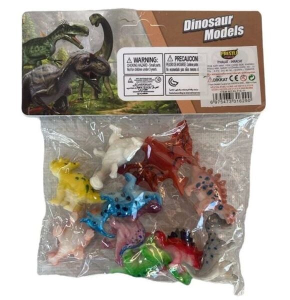 Poşetli 10'Lu Dinazor Pvc