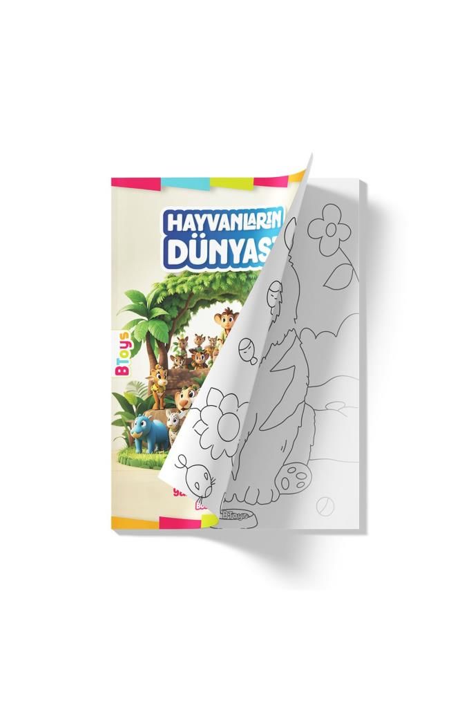 Boyama Kitabı - Hayvanların Dünyası - 16 Sayfa