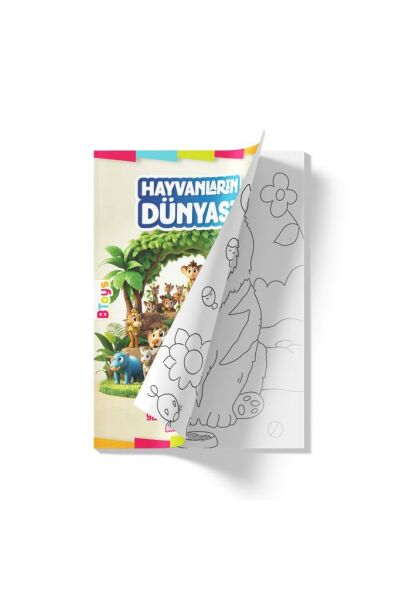 Boyama Kitabı - Hayvanların Dünyası - 16 Sayfa