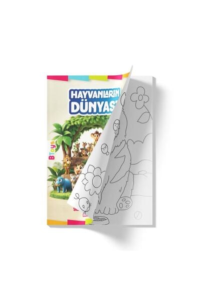 Boyama Kitabı - Hayvanların Dünyası - 16 Sayfa
