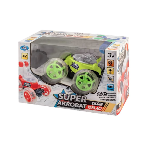 Uzaktan Kumandalı Süper Akrobat SB 2055,Işıklı ve Sesli 360 Derece Dönebilen Araç