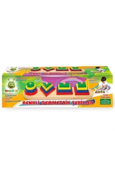 Woodoy Renkli Geometrik Şekiller