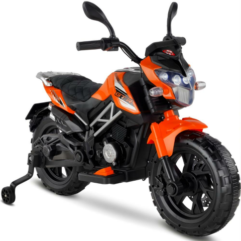 Babyhope 447 Motocross Akülü Motorsiklet 12V Turuncu