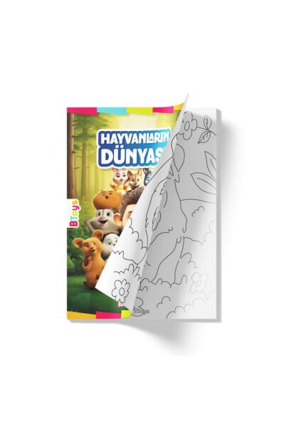 Boyama Kitabı - Hayvanların Dünyası - 24 Sayfa