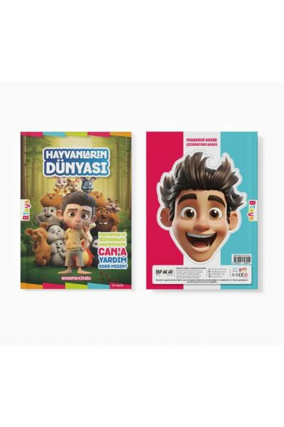 Boyama Kitabı - Hayvanların Dünyası - 24 Sayfa