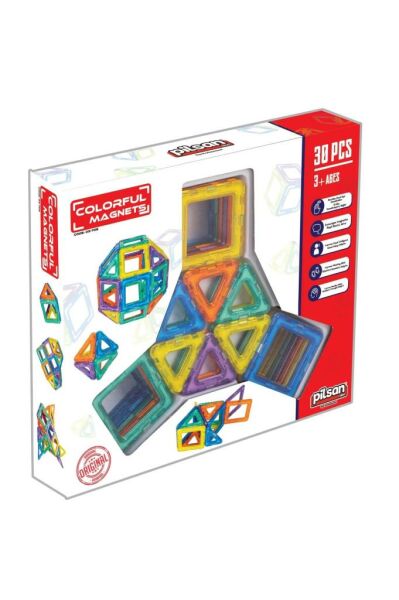 PİLSAN Renkli Magnetler 30 Parça