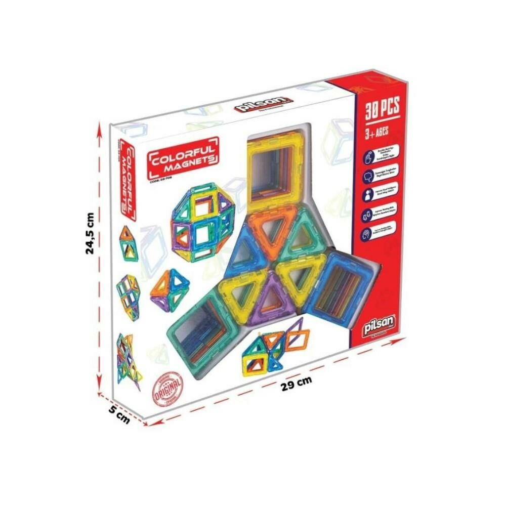 PİLSAN Renkli Magnetler 30 Parça