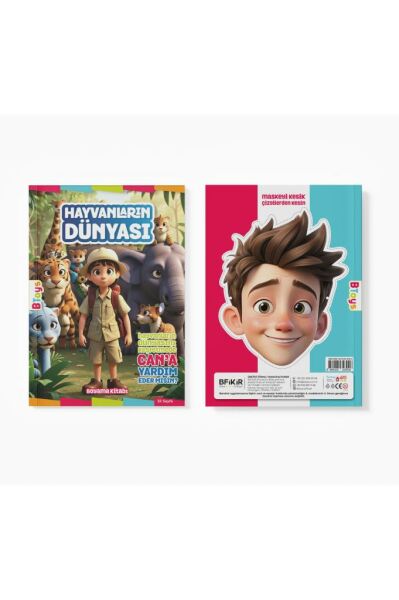 Boyama Kitabı - Hayvanların Dünyası - 32 Sayfa