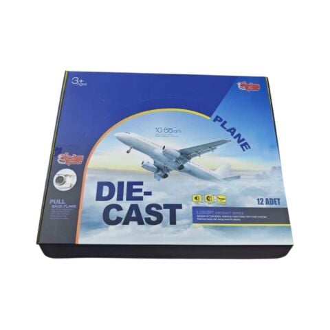 Çek Bırak Işıklı Sesli Metal Yolcu Uçağı