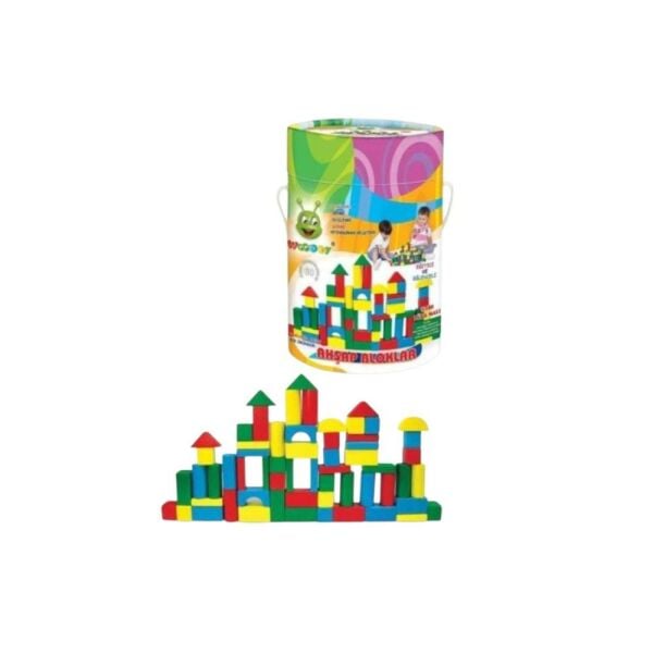 Woodoy 60 Parça Renkli Ahşap Bloklar