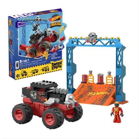 Mega Bloks Hot Wheels Smash N Crash Bone Shaker Çarpışma Pisti HKF87