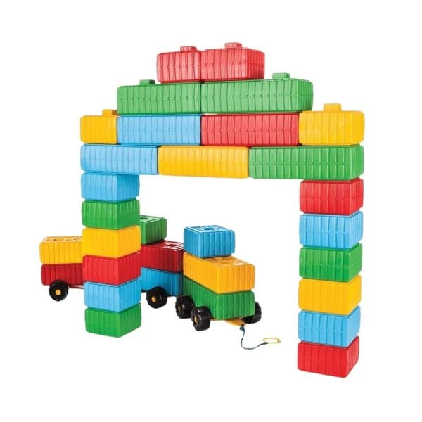 Tuğla Blok ve Araba Seti 43 Parça