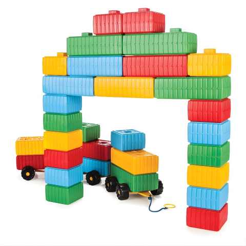 Tuğla Blok ve Araba Seti 43 Parça